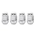 McGard 64010 Chrome Bulge Cone Seat Style Lug Nuts (1/2" - 20 Thread Size) - Set of 4