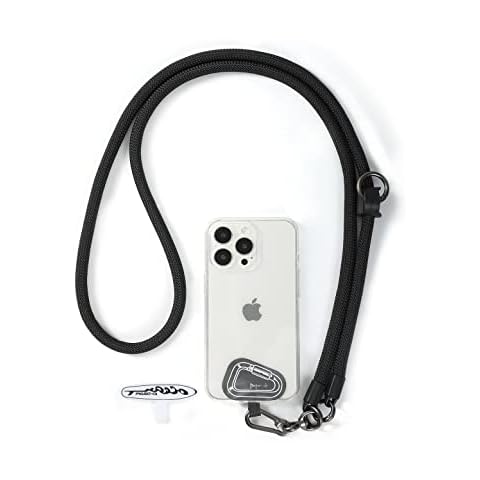 project-cb Cell Phone Lanyard ×1,Phone Lanyard Patch ×2,Phone Strap,Universal Lanyard for Phone,Crossbody Phone Strap,Neck Phone Lanyard (Black) Cover