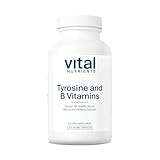 Vital Nutrients Tyrosine and B Vitamins | Thyroid, Immune, and Nerve Support Formula | Adrenal Support Complex | Gluten, Dairy, Soy Free | Non-GMO | 100 Capsules