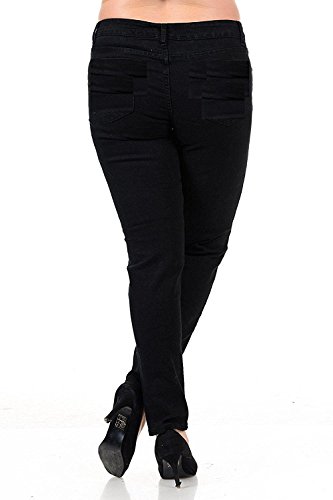New 1826 Stretch Premium Twill Pants MID-RISD Womens Plus Size Skinny Pants3