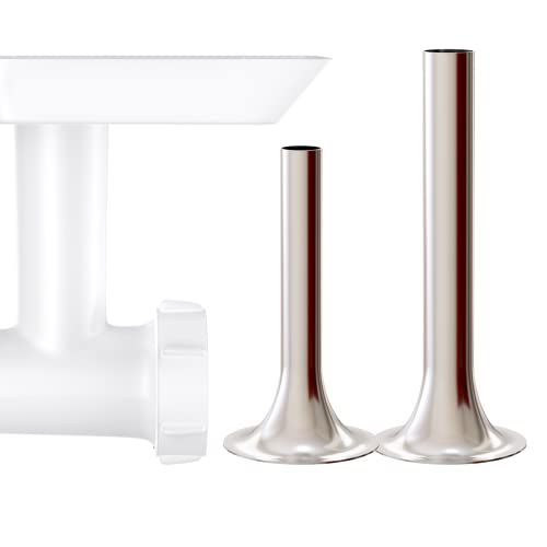 Gvode Sausage Stuffer Attachment For Kitchenaid Stand Mixer Food Grinder Attachment(Fga), Plus 1 Retainer Ring, Stainless Sausage Stuffer Kit #TOP4