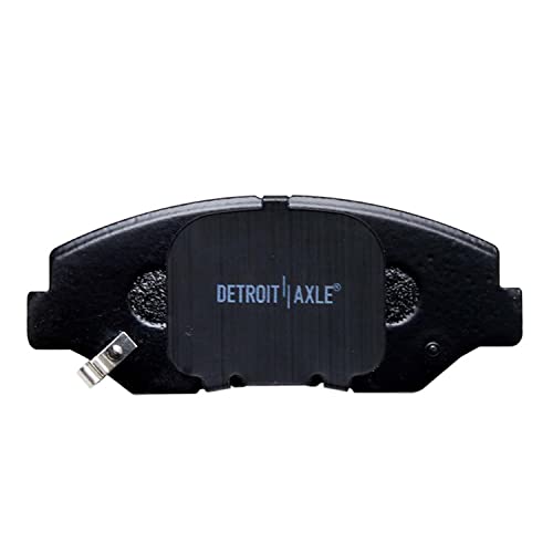 Image of Detroit Axle - Front Brake Pads for Honda Accord Civic CR-V Element Pilot Fit Acura ILX, Ceramic Brake Pads with Hardware Replacement