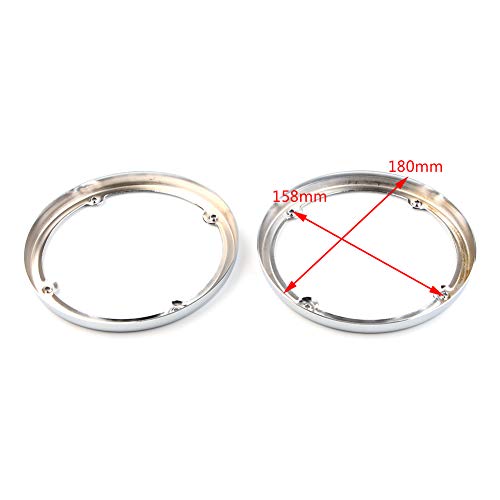 Chrome Motorcycle Tour Pak Speaker Trim para Harley 2014-2019 miniatura 3