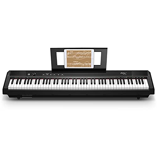 Eastar 88-Key Weighted Keyboard Piano with Touch-sensitive screen, Portable Digital Piano for Beginner