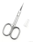 ZEXIJOW Präzise Nagelhautschere mit Extra Feiner Gebogener Spitze aus Edelstahl für Maniküre und...