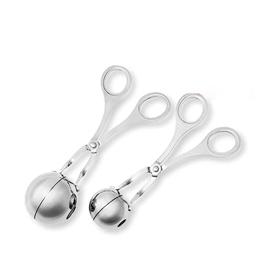 Cabilock Stainless Steel Meatball Clamp Meatball Maker Kitchen Gadget Small for Making Mince