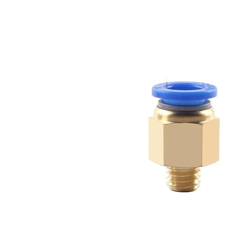 Vcaldgfz Pc8-M8 10Pcs/Lot Pc4 6 8 10 -M6 M8x1 M8x1.25 M10x1 M10x1.5 M12x1.75 M16x2 Pneumatic Connector Trachea Quick-Release Straight Through(Pc8-M8)