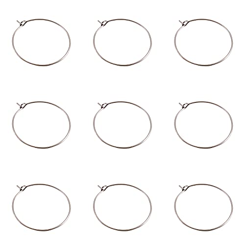 Cheriswely, orecchini a cerchio, con perline da 30...