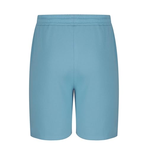 Xiaojmake Men Casual Knit Short 5 Inch Inseam Waffle Elastic Waist Textured Drawstring Shorts Summer Beach Short with Pockets3