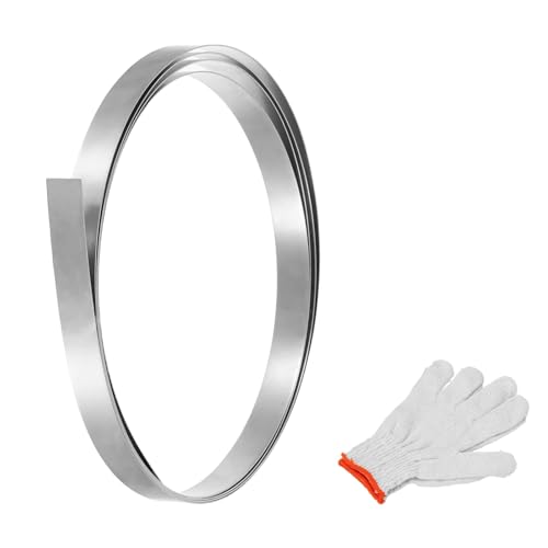 MECCANIXITY 304�X�e�����X�X�`�[���z�C�����[���A0.4mm x 10mm x 1.5m ���^���X�g���b�v�v���[�g�V�[�g �X�e�����X�X�`�[���t���b�V���O���[�� ��ܕt�� �N���t�g DIY ���� �p�l�� �d�q�E�B���h�E�p �V���o�[