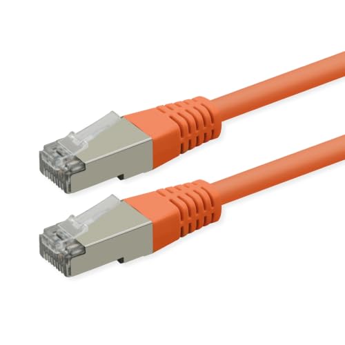 ROLINE Patchkabel Cat.6 (Class E), PoE, S/FTP (PiMF), orange, 3 m
