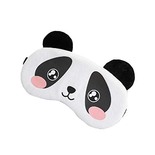 Fxaelian カートゥーンアニマルアイマスク 睡眠マスク 睡眠マスク 大人用 子供用 US サイズ: Medium カラー: ブラック