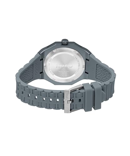 Image of HUGO Men's #Grail Sport Watch - 44mm Stainless Steel Case, Multifunction Movement, Bold Design, Quartz Accuracy, Sporty and Dynamic Style - Gift for Him