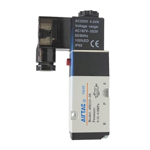 Électrovanne de commande pneumatique 4M310-10 DC24V à 2 positions et 5 voies