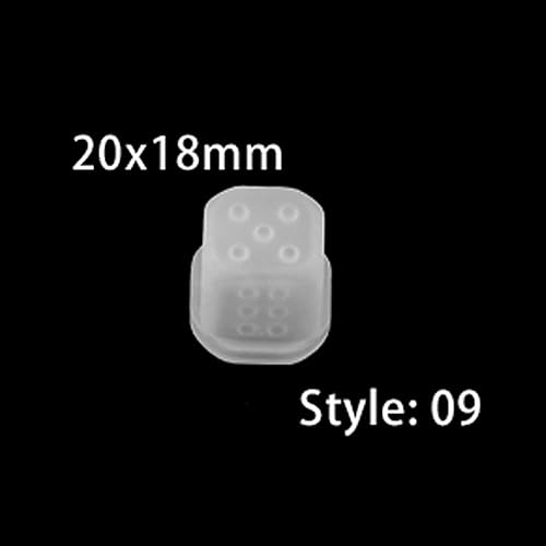 Miniatura 2 de Moldes de silicona para dados de 19 formas, filetes cuadrados, triangulares, resina epoxi para bricolaje, dados de cristal, carritos, suministros de