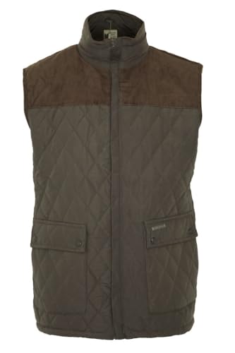 U.S Trading Champion Mens Country Estate Arundel Fleece Lined BodyWarmer Gilet (UK, Alpha, 4XL, Regular, Regular, Olive)