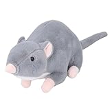 Peluche de Souris Simulée Grise, Animaux en Peluche de Souris, Jouet en Peluche de Rat Do...