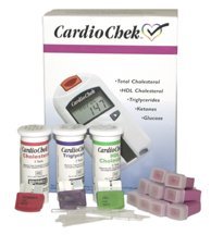 Cardio Chek Starter Cholesterol Analyzer kit with Cholesterol Test Strips by PTS Panels