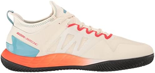 adidas Men's Adizero Ubersonic 4 Tennis Shoe, Chalk White/Silver Metallic/Preloved Blue, 10 | Image 5