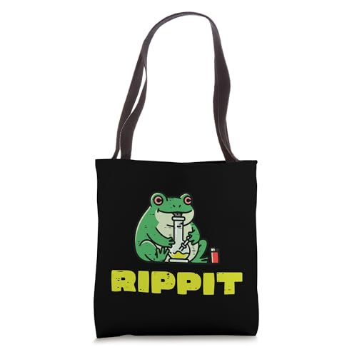 Bolso Tote Frog Bong Rippit Cannabis 420 divertido miniatura 1