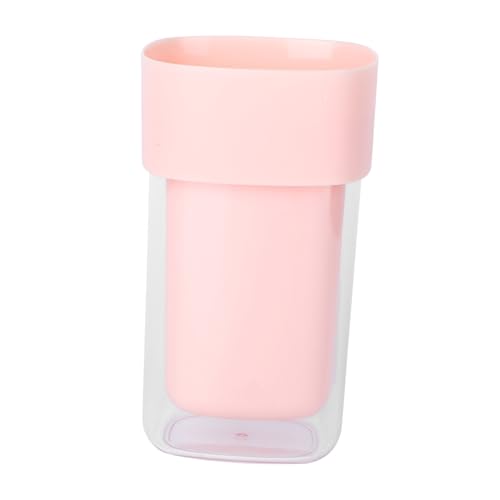 Anneome 1Pc Simple Brush Cup Portable Wash Storage Cup for Travel Practical Toothbrush Container Bathroom Washing Cup Cute Design for Easy Organization