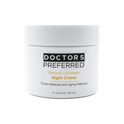 DOCTORS PREFERRED Triple Action Retinol Night Cream - Moisturizes, Corrects & Fights the Future Signs of Aging While You Sleep Ultimate Retinol Night Cream |1.7oz. (2 Month Supply) Cover