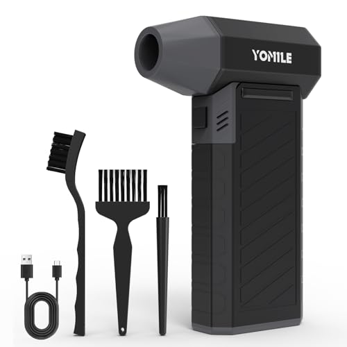 Electric air Duster - 300000RPM Brushless 3 Speeds Turbo Fan JetFan, 10500mAh Battery Compressed Air Duster Cordless Dust Blower Air Blower for Computer Keyboard,Outdoors,Car,Home