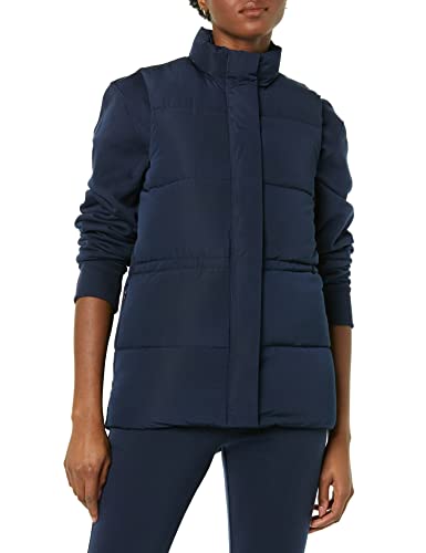 Amazon Aware Women's Relaxed-Fit Water Repellent Recycled Polyester Puffer Vest (Available In Plus Size), Navy, 3X #TOP3