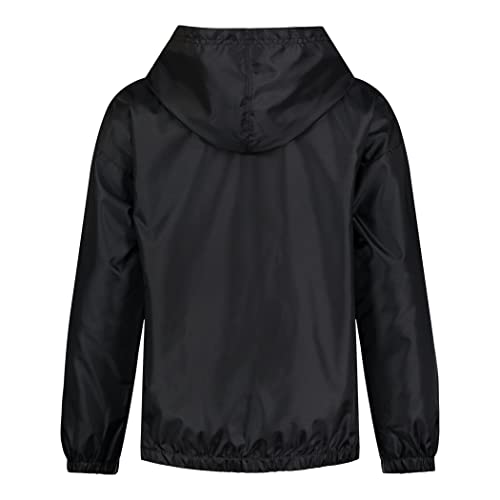 Under Armour Boys' Windbreaker, Zip-Up Jacket, Water Repellent And Windproof, Pitch Gray Taping Large #TOP2