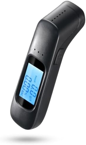 Olubfdh Etilometro Portatile Certificato con Display Digitale LCD Blu