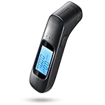 Thalire Etilometro Portatile Professionale Alta precisione | Alcol Test Digitale di Precisione con Display LCD & Allarme 3 Colori | Test Alcolemico Istantaneo per Controlli Stradali (0.00–1.9 g/l)