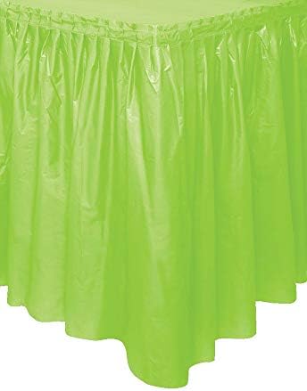 Unique Party 50046 - Plastic White Table Skirt, 14ft