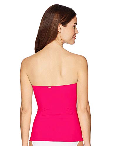 Image of Anne Cole Women's Twist Front Shirred Bandeau Tankini Swim Top