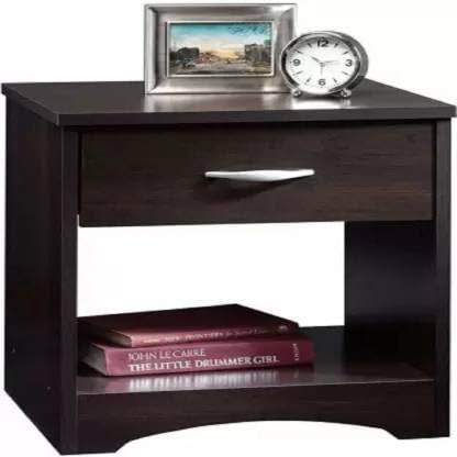 wooden Palm Sheesham Wood Night Stand Bedside End Table with Drawers Furniture for Bedroom,Semi Glossy