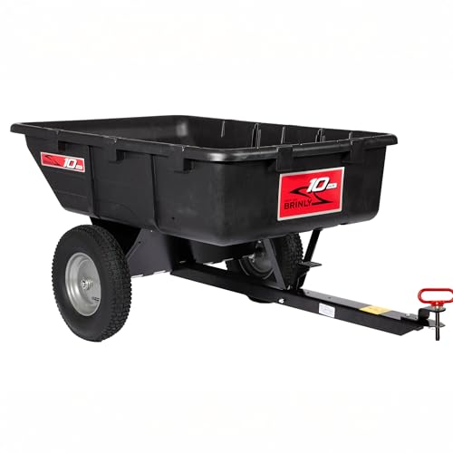 Brinly 10 cu.ft. 650lb Heavy Duty Tow-Behind Poly...