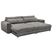 Produktbild BARURA Big Sofa in Cord-Optik, Ash - Bequeme Wohnzimmer Couch mit großer Liegefläche - 292 x 90 (74)  194 cm (B/H/T)