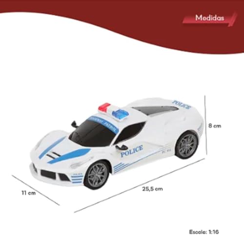 Carrinho de Controle Remoto Polícia, 7 Funções Força Tática