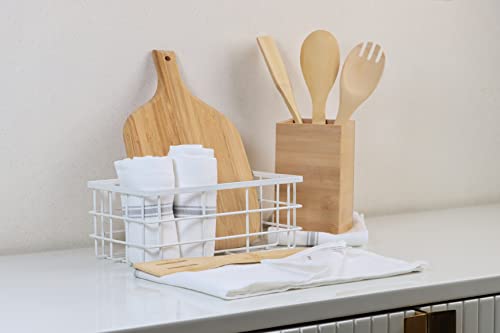 LANE LINEN Kitchen Towel Set, 6 Pack Dish Towels for Kitchen, 100% Cotton Absorbent Tea Towels, Quick Dry, 14"x25", Herringbone Weave, Reusable, Machine Washable, Soft for Drying Dishes - Grey Stripe - Cosy Home Interiors LANE LINEN Kitchen Towel Set, 6 Pack Dish Towels for Kitchen, 100% Cotton Absorbent Tea Towels, Quick Dry, 14"x25", Herringbone Weave, Reusable, Machine Washable, Soft for Drying Dishes - Grey Stripe - Image 4