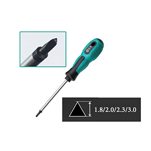 4PCS 16CM Triangle Magnetic Tip Screwdriver Anti-slip Repair Tool(1.8 2.0 2.3 3.0)