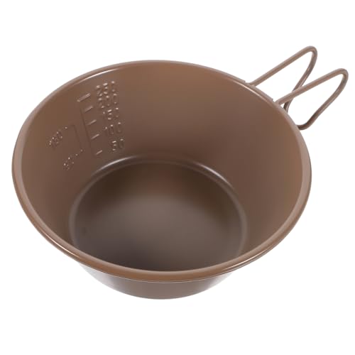 HANABASS Portable Stainless Steel Camping Bowl Lightweight Outdoor Serving Cup for Hiking Backpacking and Picnics Stainless Steel Design Compact and Easy to Store