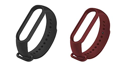 Image of TechMount� Wristband Band Straps Replacement Belt for Xiaomi Mi Original Bands Pack of 2