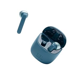 JBL Tune 225 TWS ; Draadloze bluetooth oordopjes met een batterijduur van 25 uur, inclusief oplaadcase, in blauw