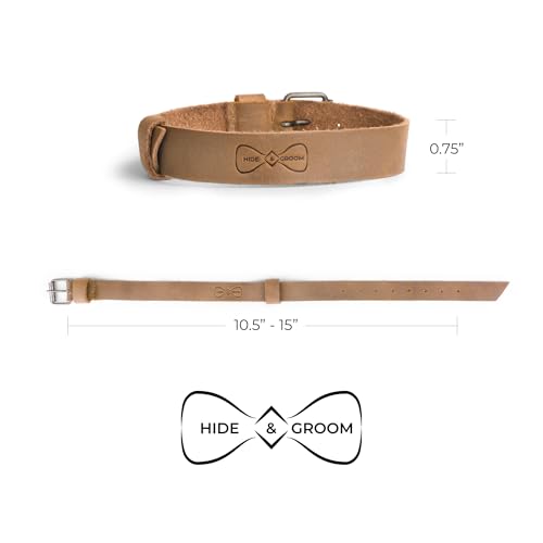 Image of Hide & Groom, Set of 2 Sleeve Garters for Men, Adjustable Straps for Arm Shirt, Anti-Slip Armbands, Full Grain Leather