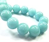 Form: rund beadsvision Jade Kugeln Perlen türkisfarben türkis 8mm rund Schmuckperlen 1 Strang