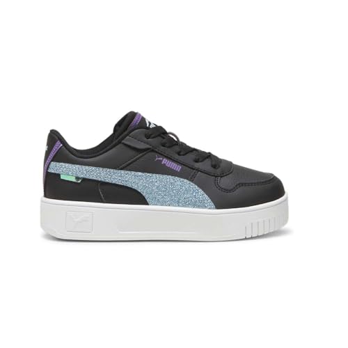 PUMA Kids Girls Carina Street Deep Dive Glitter Platform Sneakers Shoes Casual - Black
