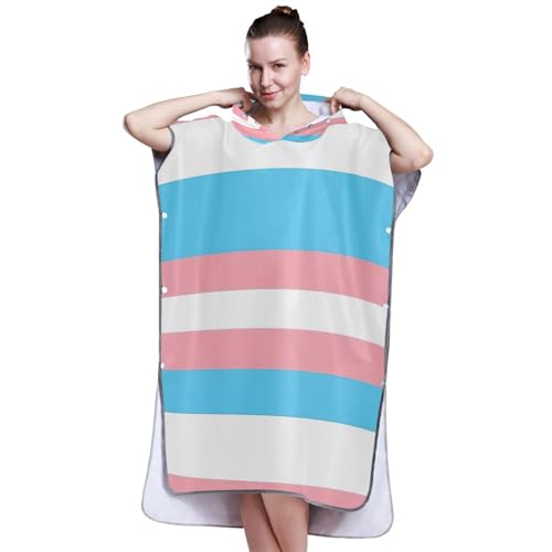 Poncho de surf absorbant et serviette de bain à capuche - 4