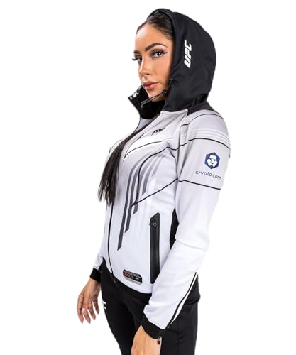 Sweat à capuche Venum UFC Authentic Fight Night 2.0 femme veste blanche
