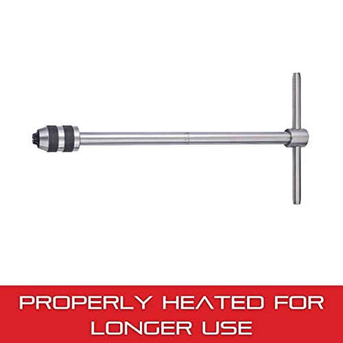 Image of Starrett T-Handle Tap Wrench - Ideal for Holding Taps, Drills, Reamers and Small Tools - 1 /4-1 /2 inch Capacity Tap Size, 13 inch Body Length, 3 /16-5 /16 inch Square Shank - 93F