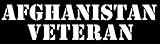 Schwarz Afghanistan Veteran (Military vet) Bumper Aufkleber