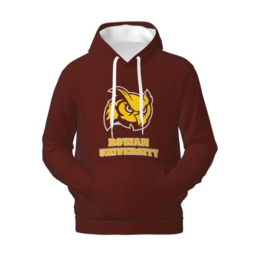 Lujzwop Rowan University Men'S Hoodie,Fleece Comfortable Hoodie, Sweatshirt For Men